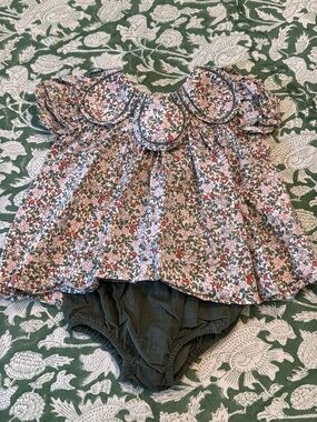 Sophie & Lucas Maple Market Floral Dress & Bloomer Set